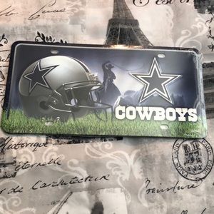 Dallas Cowboys Metal License plate tag
